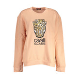 Cavalli Class Pink Cotton Women Sweater